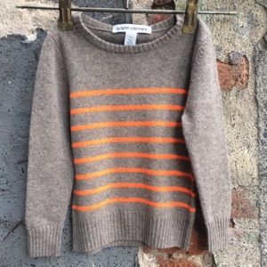 Autumn Cashmere kids stripe intarsia crew